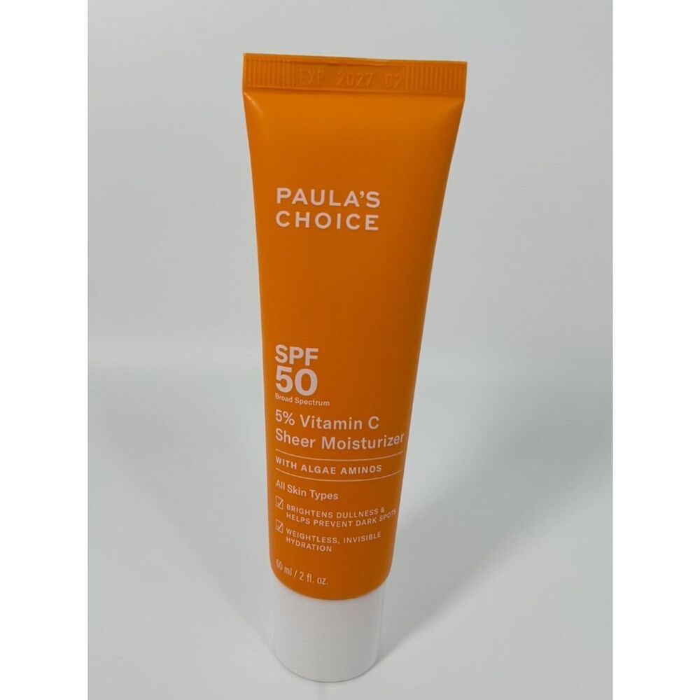 Paula’s Choice 5% Vitamin C SPF 50 Moisturizer Brightening Daily Sunscreen NIB